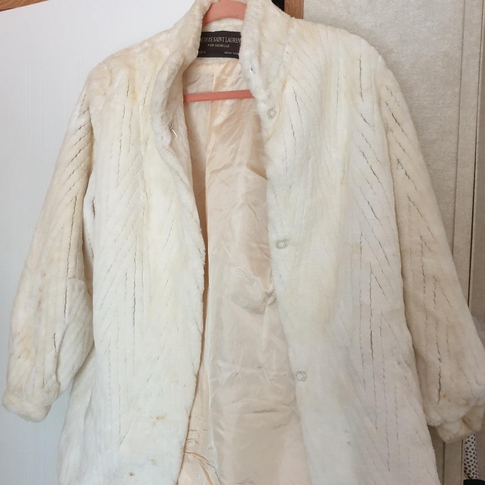 Jacques Saint Laurent Vintage faux fur coat